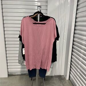 Old Navy | Active Workout Shirt with Open Back in Mauve | size XXL